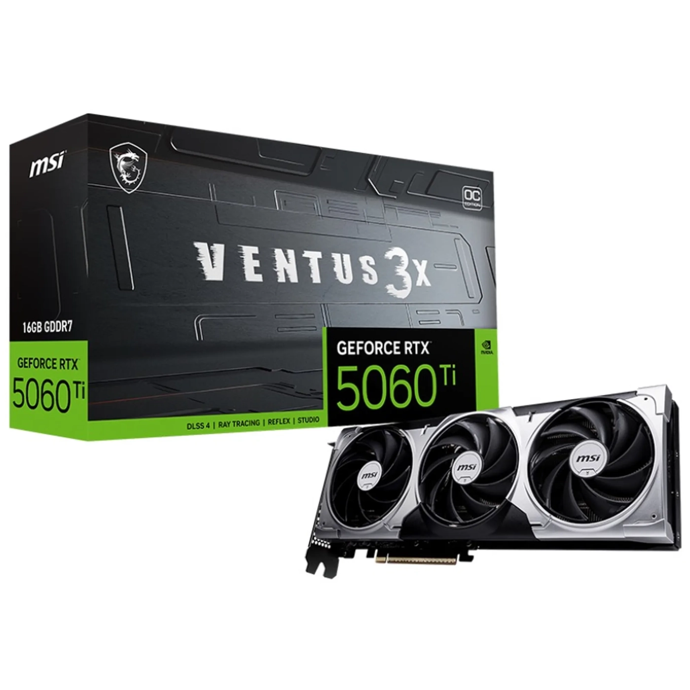 Купити Відеокарта MSI Nvidia GeForce RTX 5060 Ti VENTUS 3X OC 16GB (G506T-16V3C) - фото 5