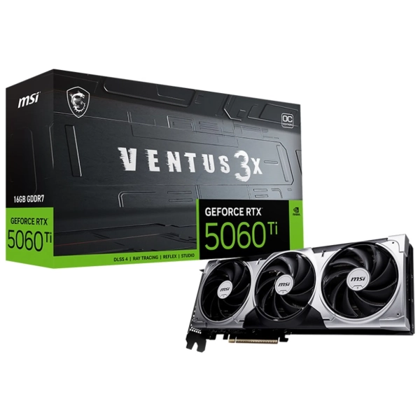Купити Відеокарта MSI Nvidia GeForce RTX 5060 Ti VENTUS 3X OC 16GB (G506T-16V3C) - фото 5