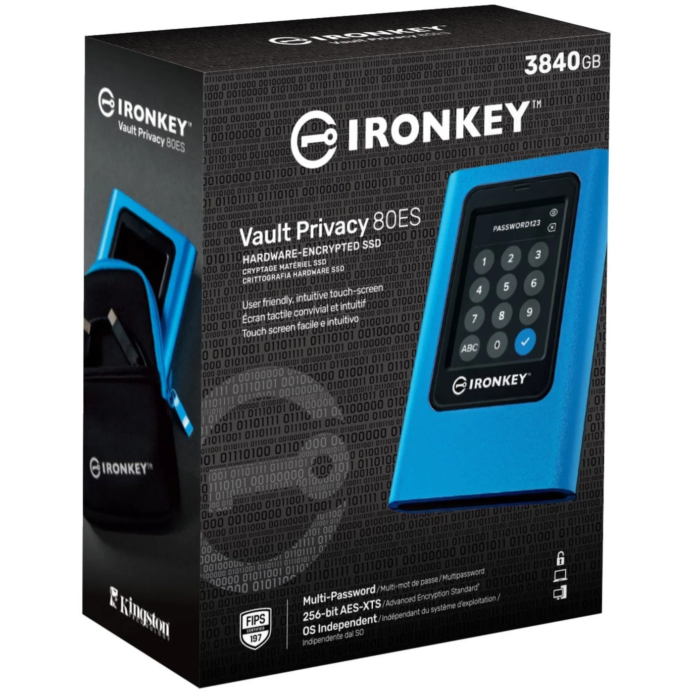 Купить SSD диск Kingston IronKey Vault Privacy 80 3.84TB USB-C (IKVP80ES/3840G) - фото 3