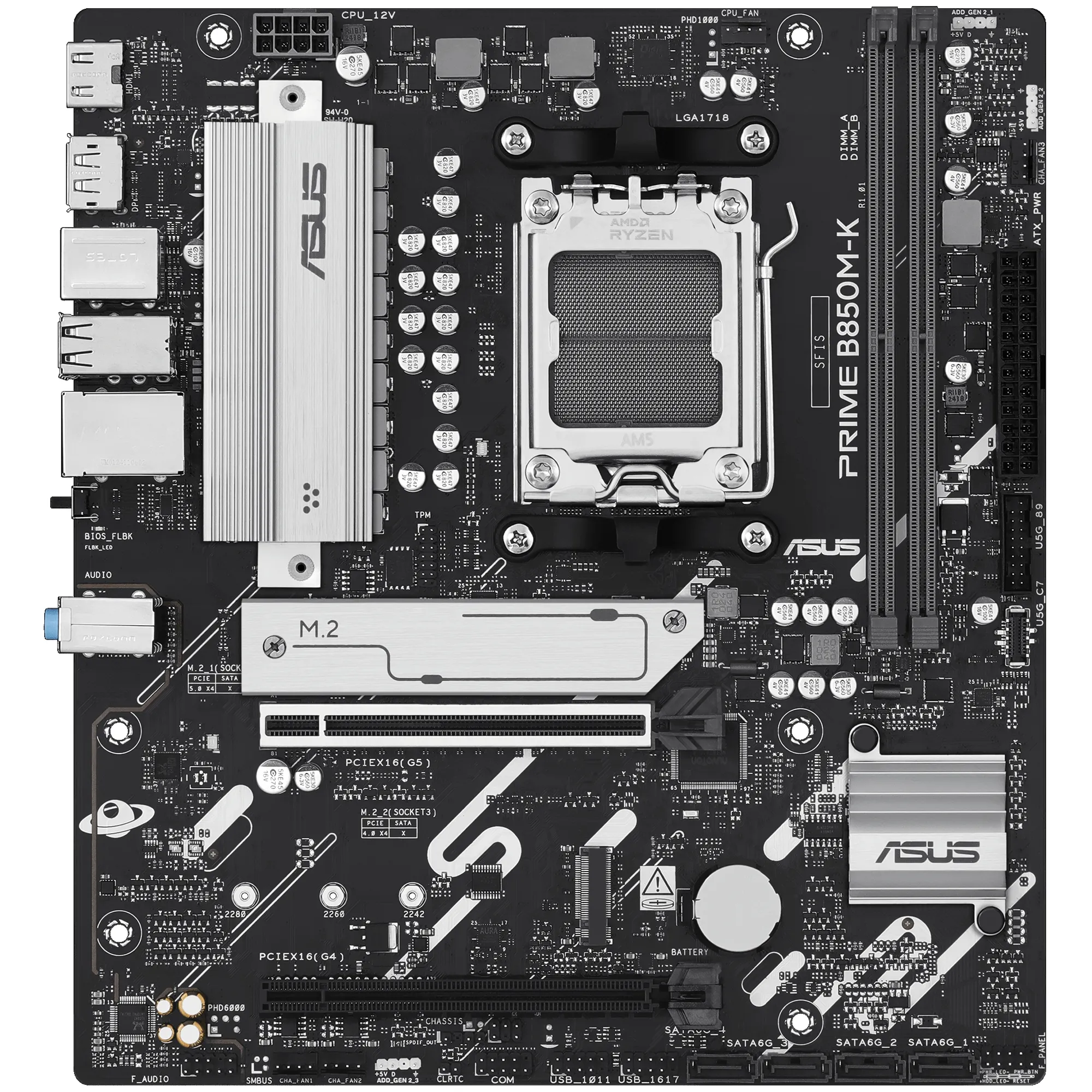 Купити Материнська плата Asus Prime B850M-K - фото 1