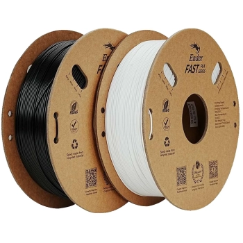 Купить Fast PLA Filament (пластик) для Creality Ender 2x1кг 1.75мм White+Black (3301010395) - фото 1