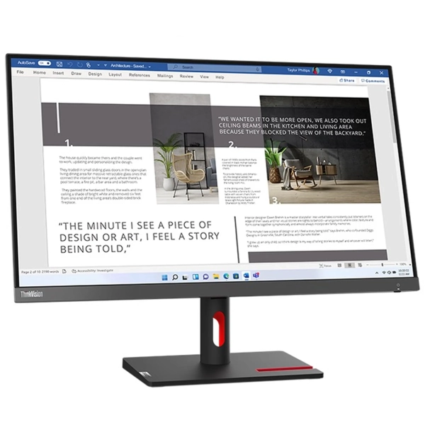 Купить Монитор 27" Lenovo ThinkVision S27i-30 (63DFKAT4UA) - фото 2