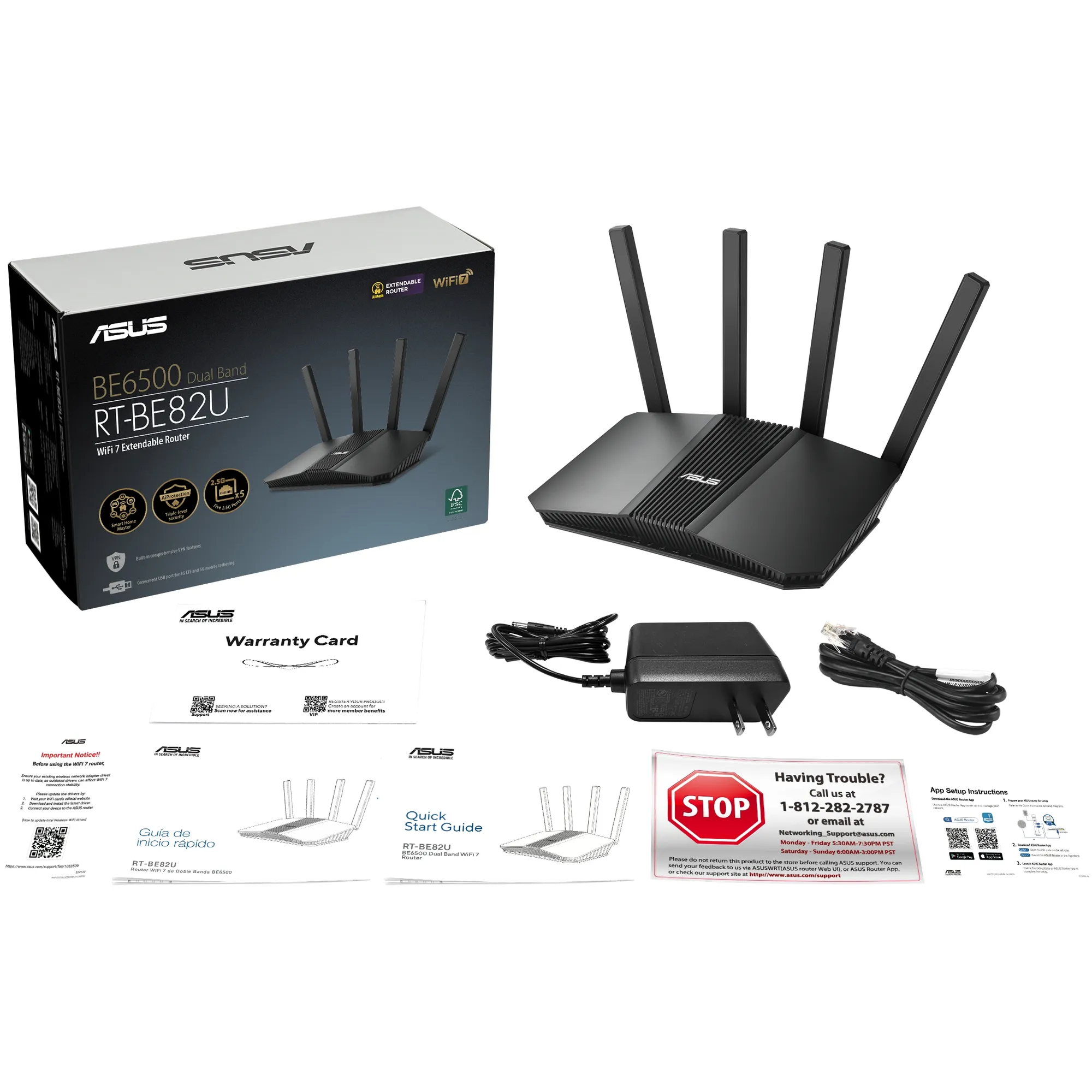 Купити Маршрутизатор Asus RT-BE82U (90IG0990-MO9B00) - фото 5
