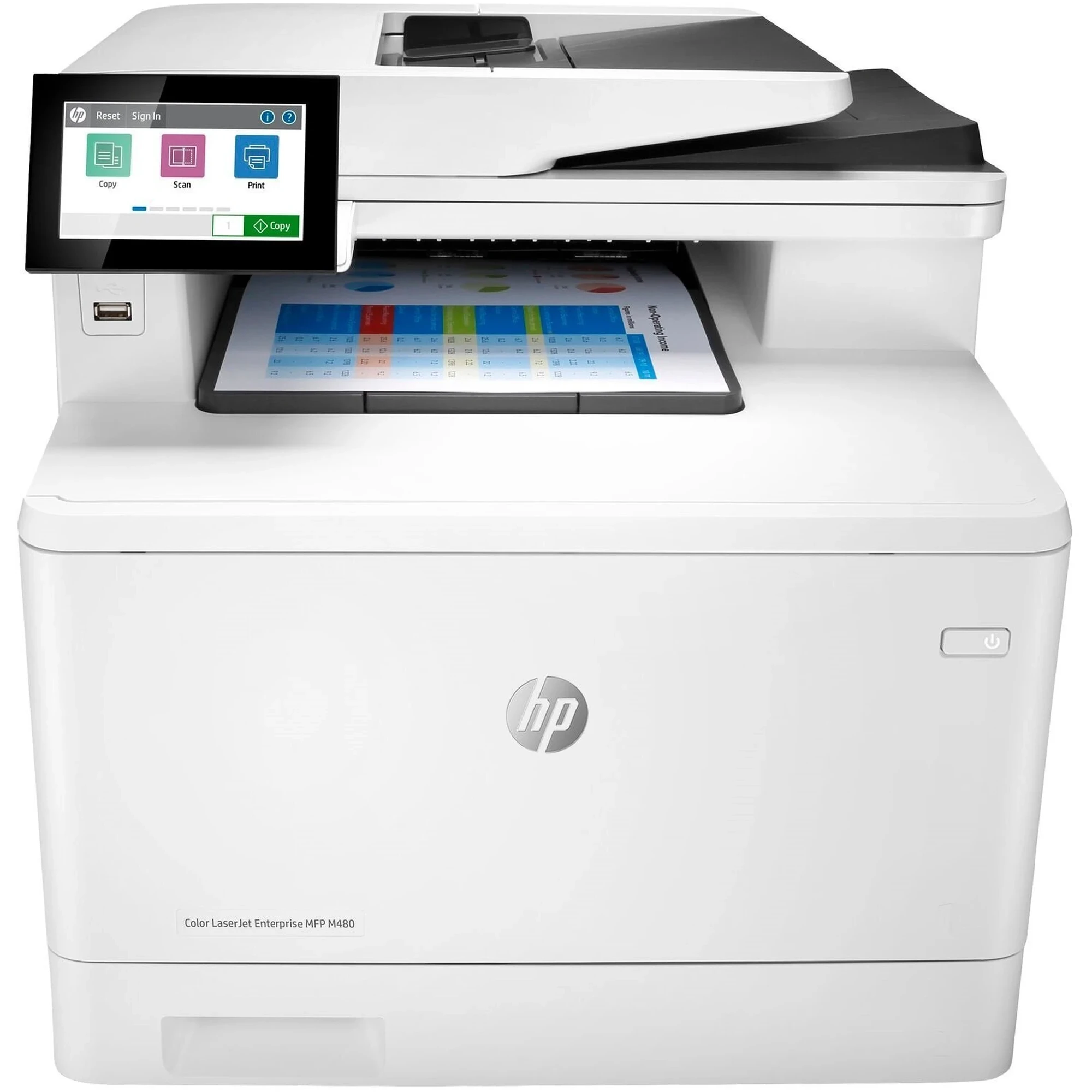 Купить МФУ А4 HP Color LaserJet Enterprise M480f (3QA55A) - фото 1