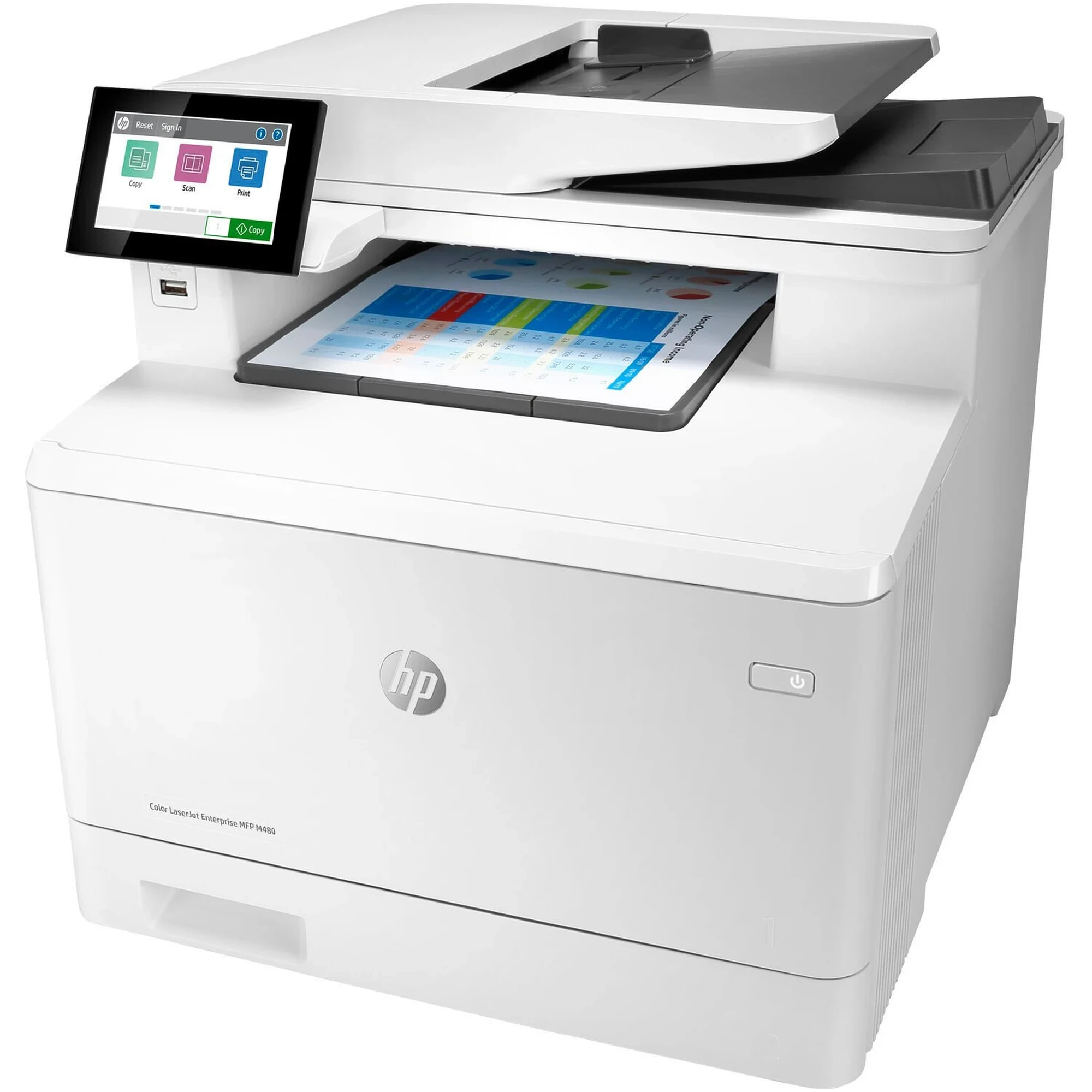 Купить МФУ А4 HP Color LaserJet Enterprise M480f (3QA55A) - фото 3