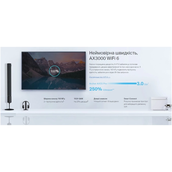 Купити Маршрутизатор TP-Link Archer AX55 PRO - фото 7