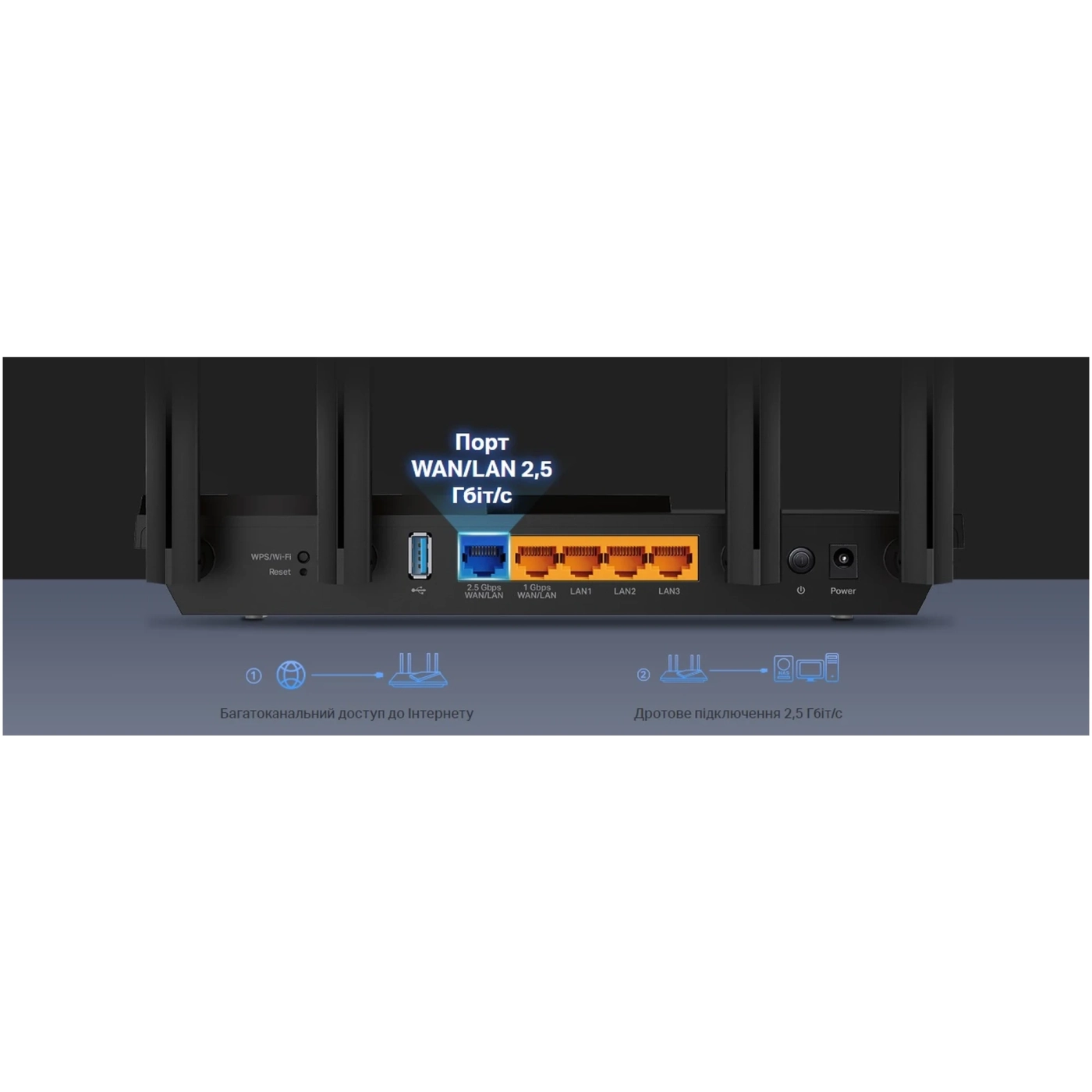 Купити Маршрутизатор TP-Link Archer AX55 PRO - фото 8