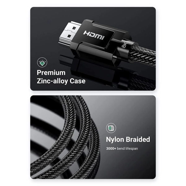 Купить Кабель Ugreen HD135 HDMI - HDMI 8K 1.5m Gray (70320) - фото 7