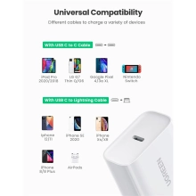 Купить Зарядное устройство Ugreen CD137 20W USB-C PD White (60450) - фото 5