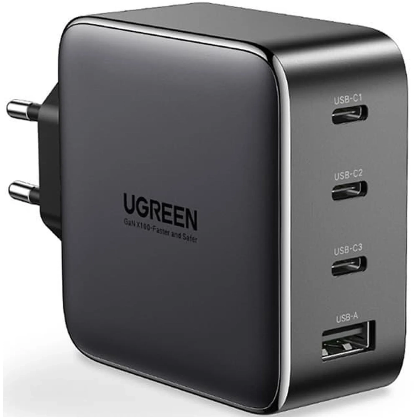 Купить Зарядное устройство Ugreen CD226 100W 4xUSB (3хUSB-C+USB-A) GaN Grey + USB-C Cable (90575) - фото 2