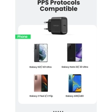 Купить Зарядное устройство Ugreen CD250 25W USB-C PD + USB-C Cable Black (50581) - фото 5