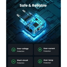 Купить Зарядное устройство Ugreen CD250 25W USB-C PD + USB-C Cable Black (50581) - фото 7