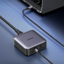 Купить Зарядное устройство Ugreen CD327 Nexode 65W 4xUSB (2хUSB-C+2xUSB-A) GaN Black/Grey (90747) - фото 5