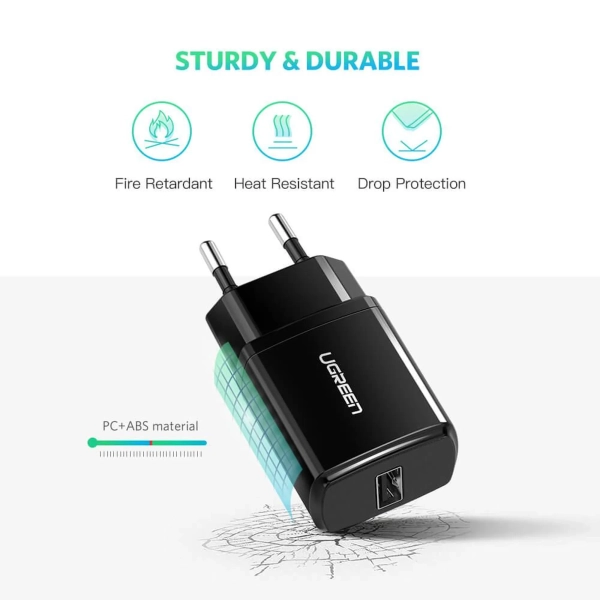 Купити Зарядний пристрій Ugreen ED011 USB Black (50459) - фото 4