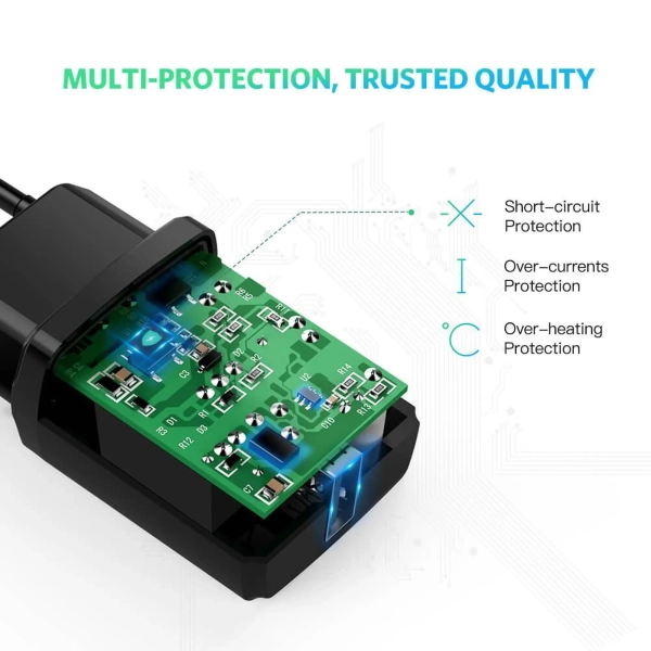 Купити Зарядний пристрій Ugreen ED011 USB Black (50459) - фото 6