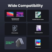 Купить Зарядное устройство Ugreen X565 Nexode S 100W 4xUSB (3хUSB-C+USB-A) GaN Gray (35043) - фото 3