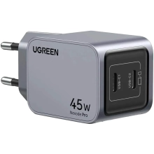 Купить Зарядное устройство Ugreen X707 Nexode Pro 45W 2xUSB-C PD GaN Gray (35008) - фото 2