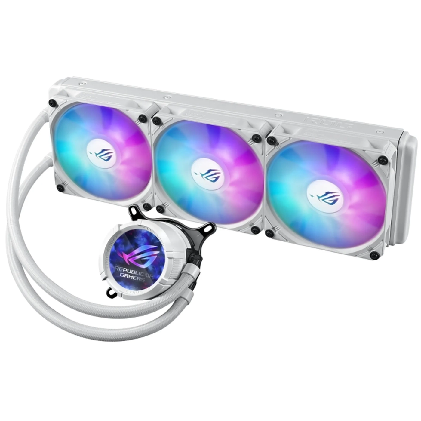 Купить Система водяного охлаждения Asus ROG Strix LC III 360 ARGB LCD White (90RC00W2-M0UAY0) - фото 2