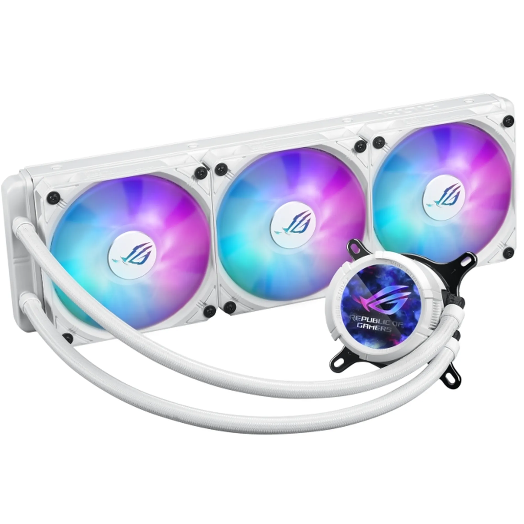 Купить Система водяного охлаждения Asus ROG Strix LC III 360 ARGB LCD White (90RC00W2-M0UAY0) - фото 3