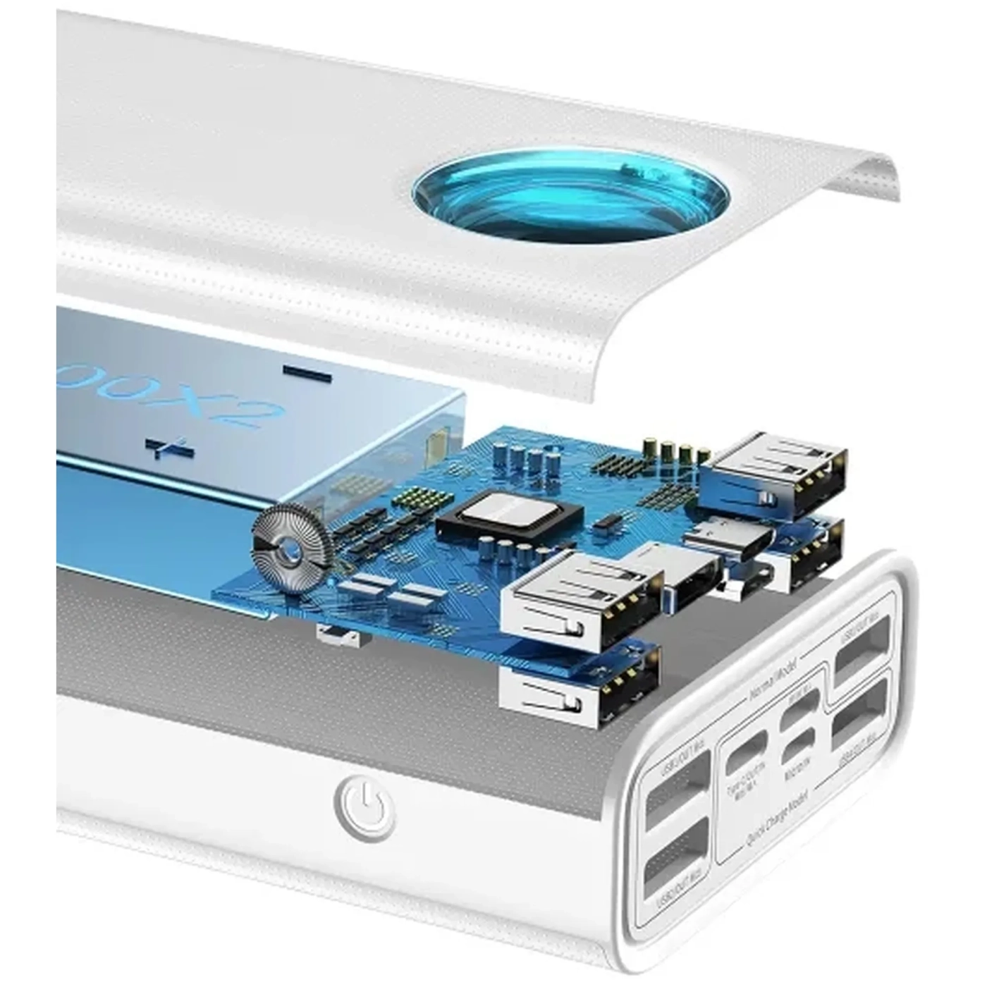 Купить Павербанк УМБ Baseus Amblight 30000mAh 65W (PPLG000102) White - фото 5