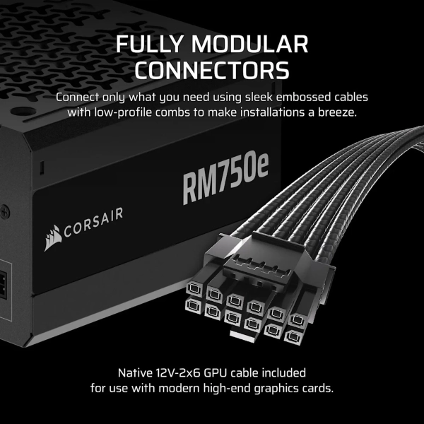 Купить Блок питания Corsair RM750e 750W 80+ Gold (CP-9020295-EU) - фото 7