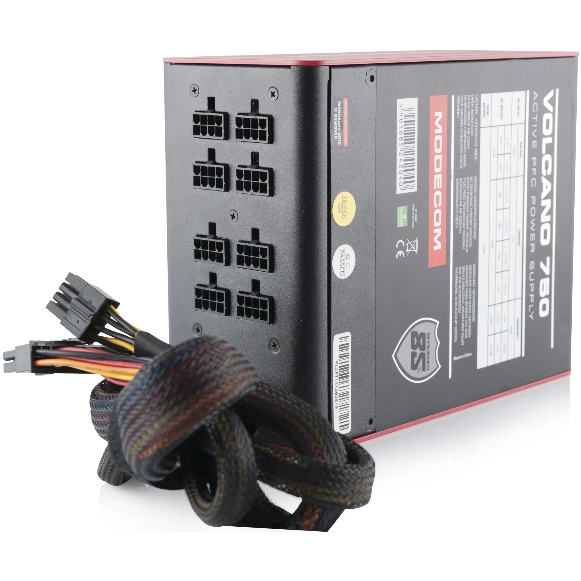 Купить Блок питания Modecom Volcano 750W 80+ Bronze (ZAS-MC85-SM-750-ATX-VOLCA) - фото 4