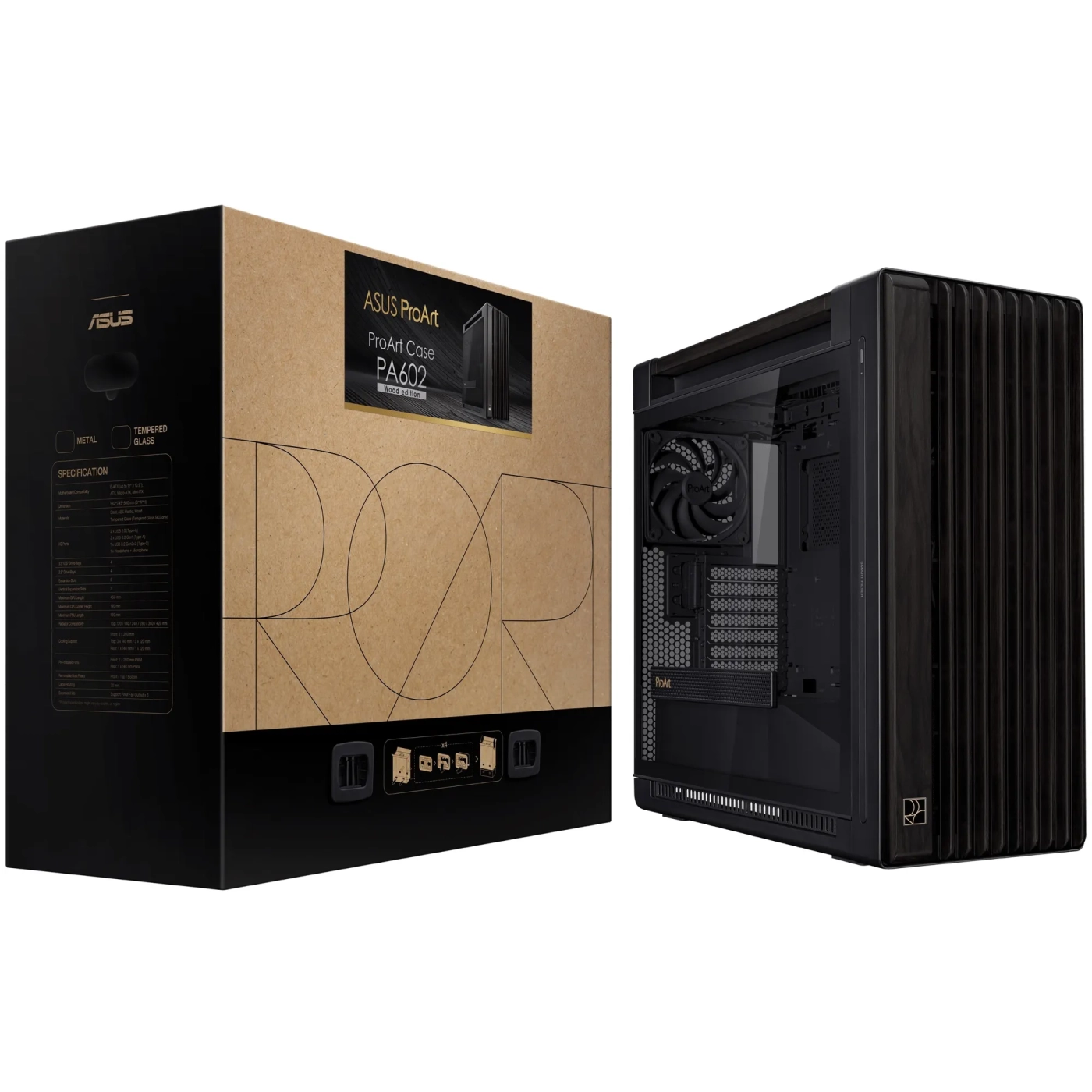 Купить Корпус ASUS PA602 ProArt Wood Edition - Tempered Glass Panel (90DC00J0-B09010) - фото 16