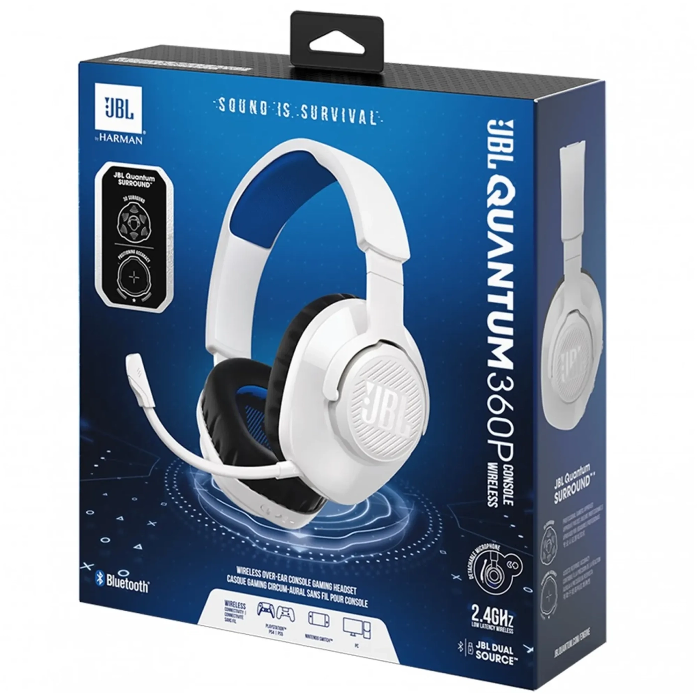 Купити Навушники JBL Quantum 360P Wireless for PS White (JBLQ360PWLWHTBLU) - фото 10