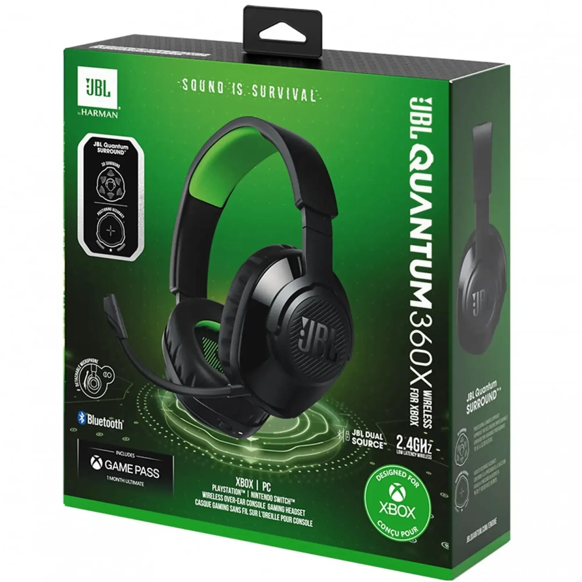 Купити Навушники JBL Quantum 360X Wireless for Xbox Black (JBLQ360XWLBLKGRN) - фото 8