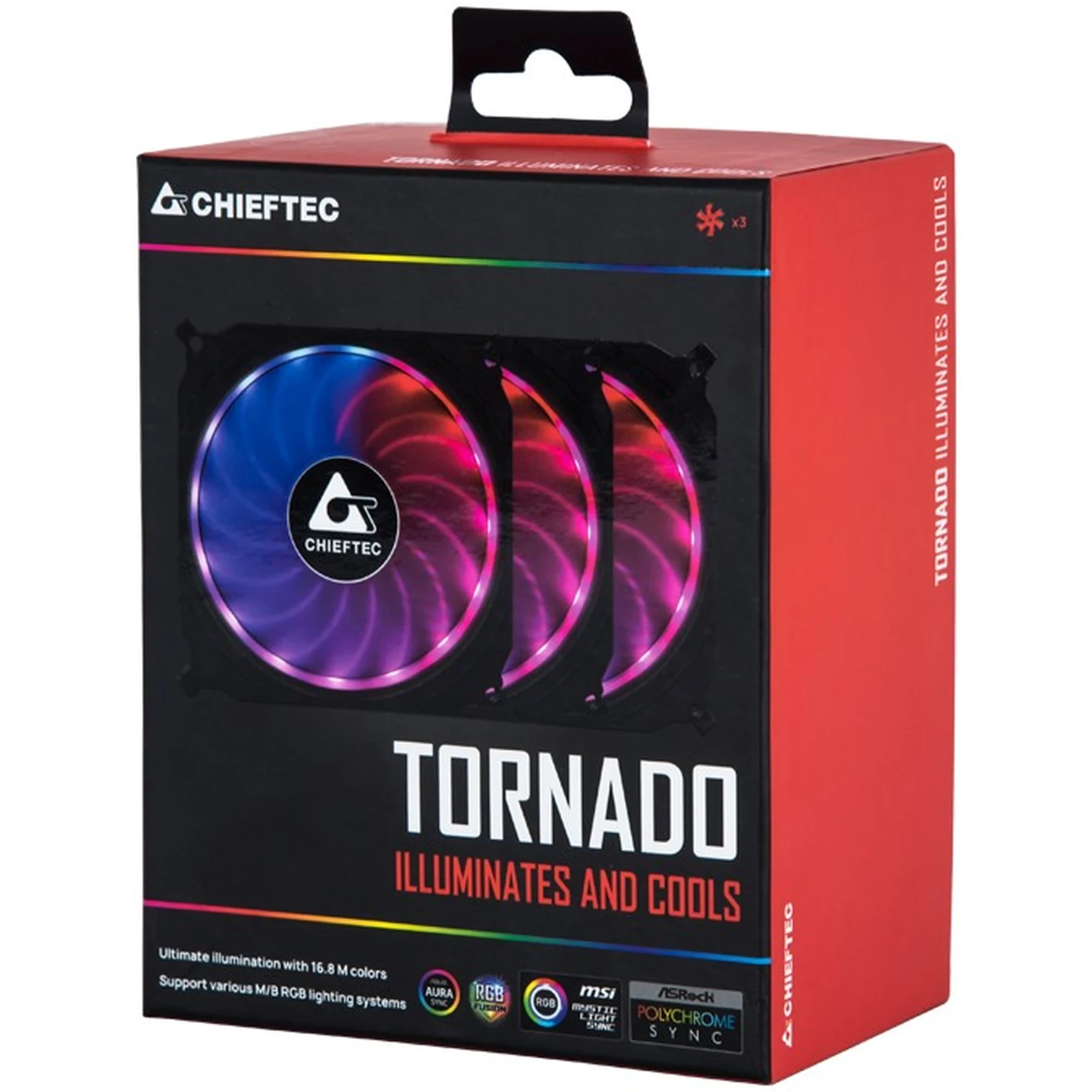 Купити Комплект вентиляторів Chieftec Tornado CF-3012-RGB - фото 7