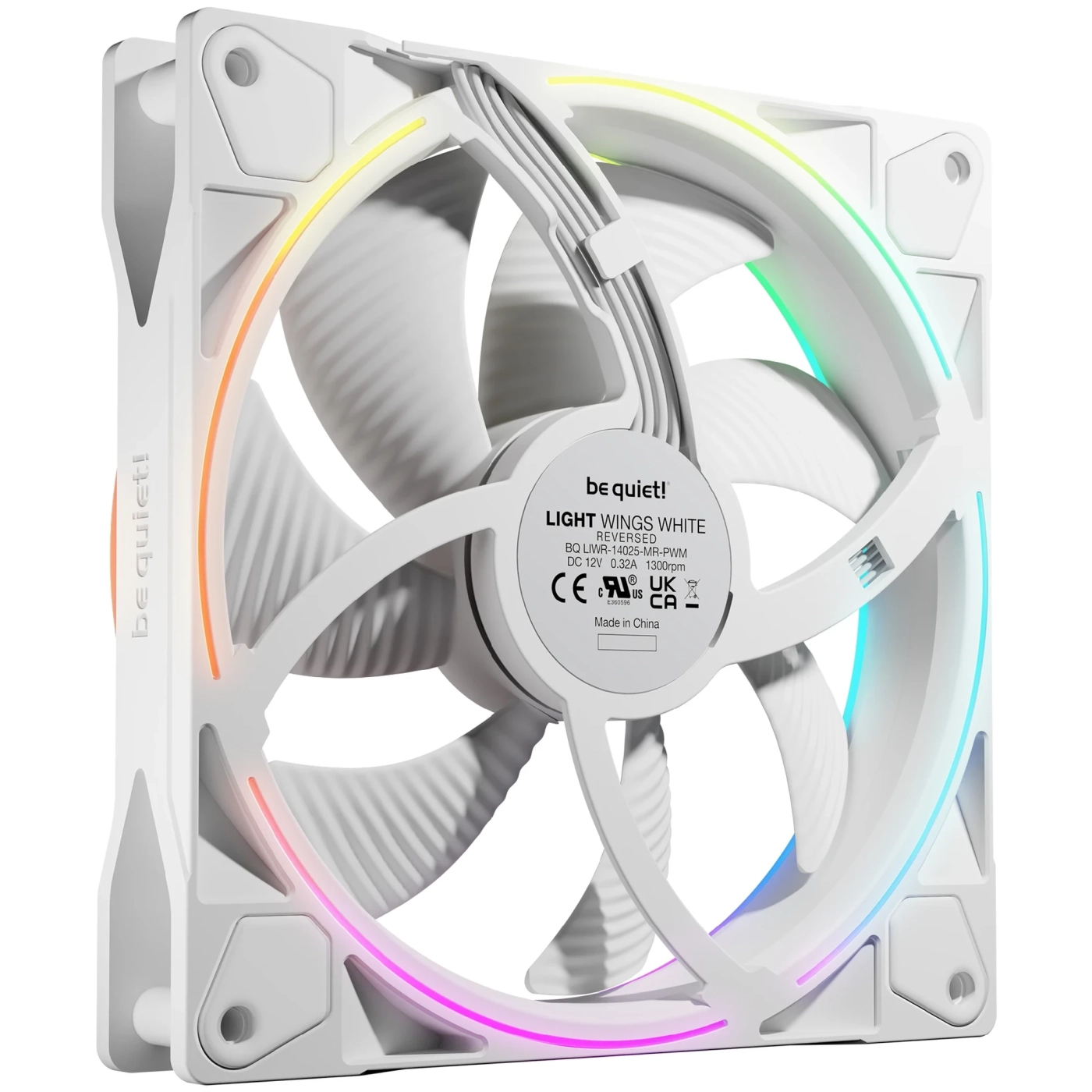 Купити Вентилятор be quiet! Light Wings 140mm PWM Reverse White (BL135) - фото 2