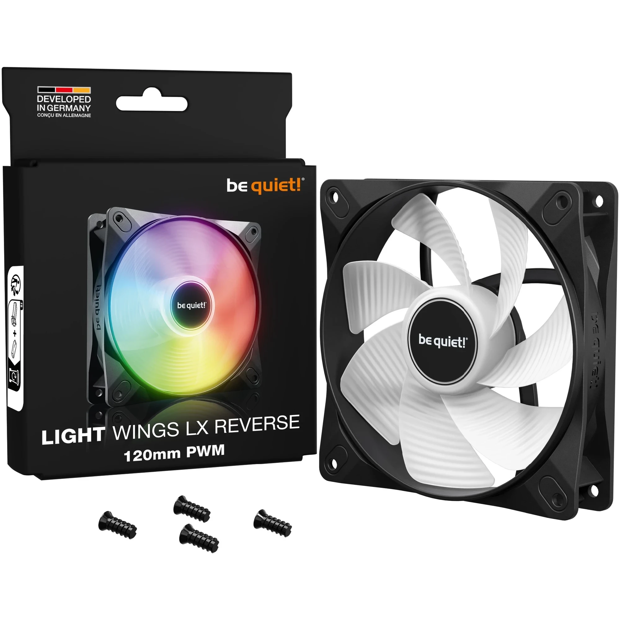 Купити Вентилятор be quiet! Light Wings LX 120mm PWM Reverse Black (BL132) - фото 5