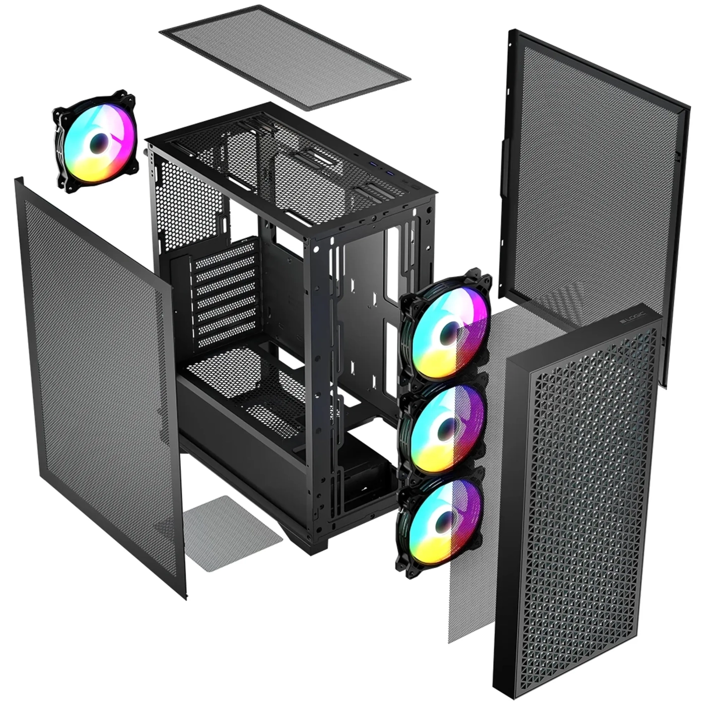 Купить Корпус Logic Concept Dart Pro ARGB Midi Black (AT-DART-PRO-ARGB-10) - фото 5