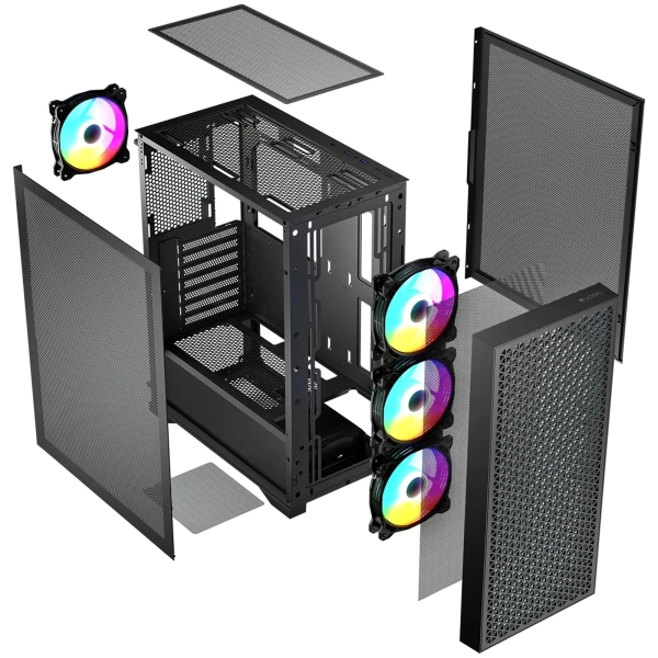 Купить Корпус Logic Concept Dart Pro ARGB Midi Black (AT-DART-PRO-ARGB-10) - фото 5
