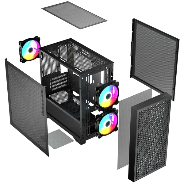 Купить Корпус Logic Concept Dart Pro ARGB Mini Black (AM-DART-PRO-ARGB-10) - фото 5