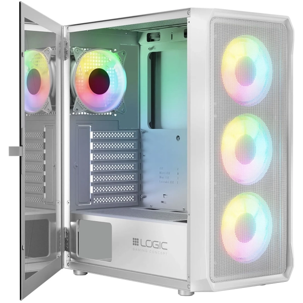 Купить Корпус Logic Concept Portos ARGB Midi White (AT-PORTOS-20-0000000-0002) - фото 4