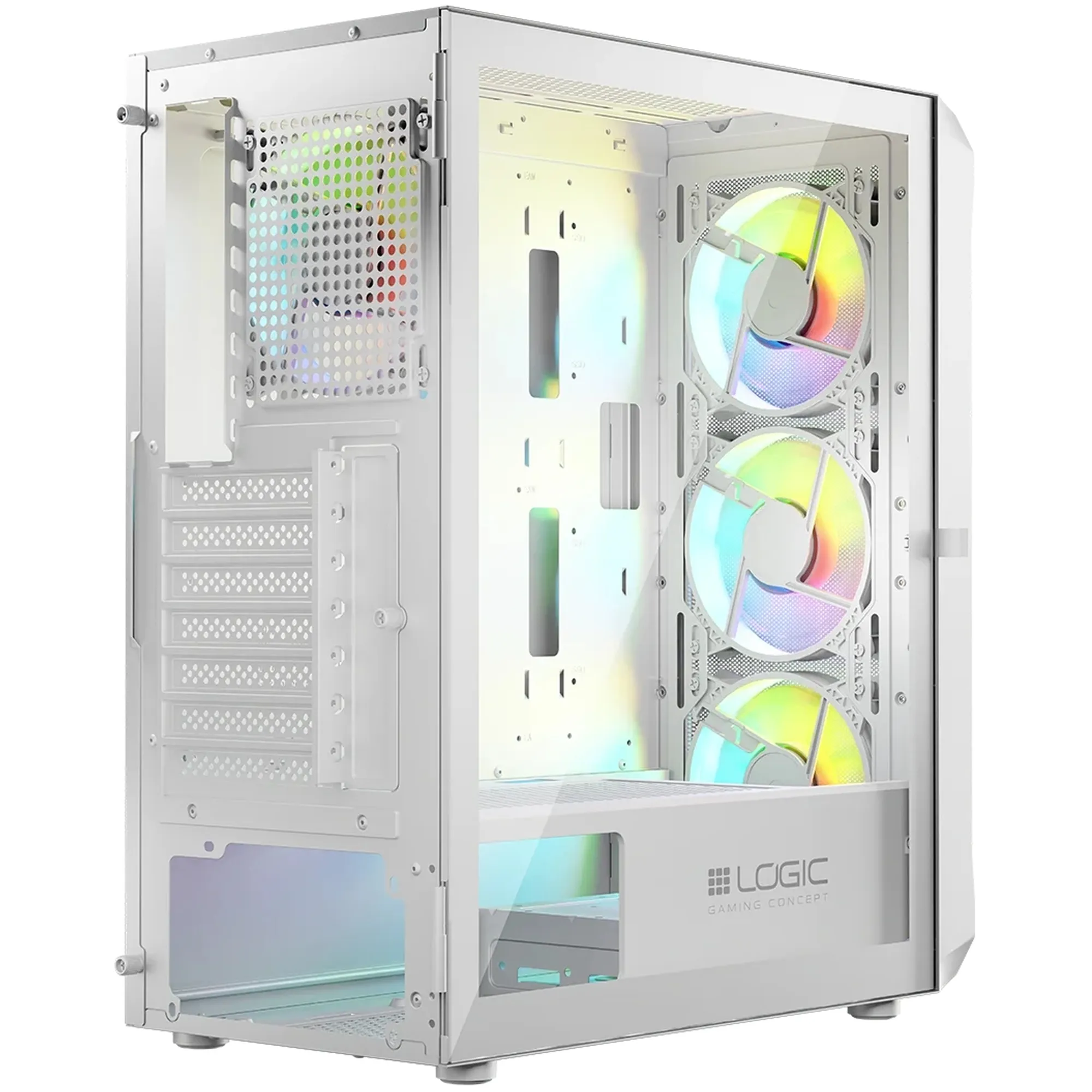 Купить Корпус Logic Concept Portos ARGB Midi White (AT-PORTOS-20-0000000-0002) - фото 5
