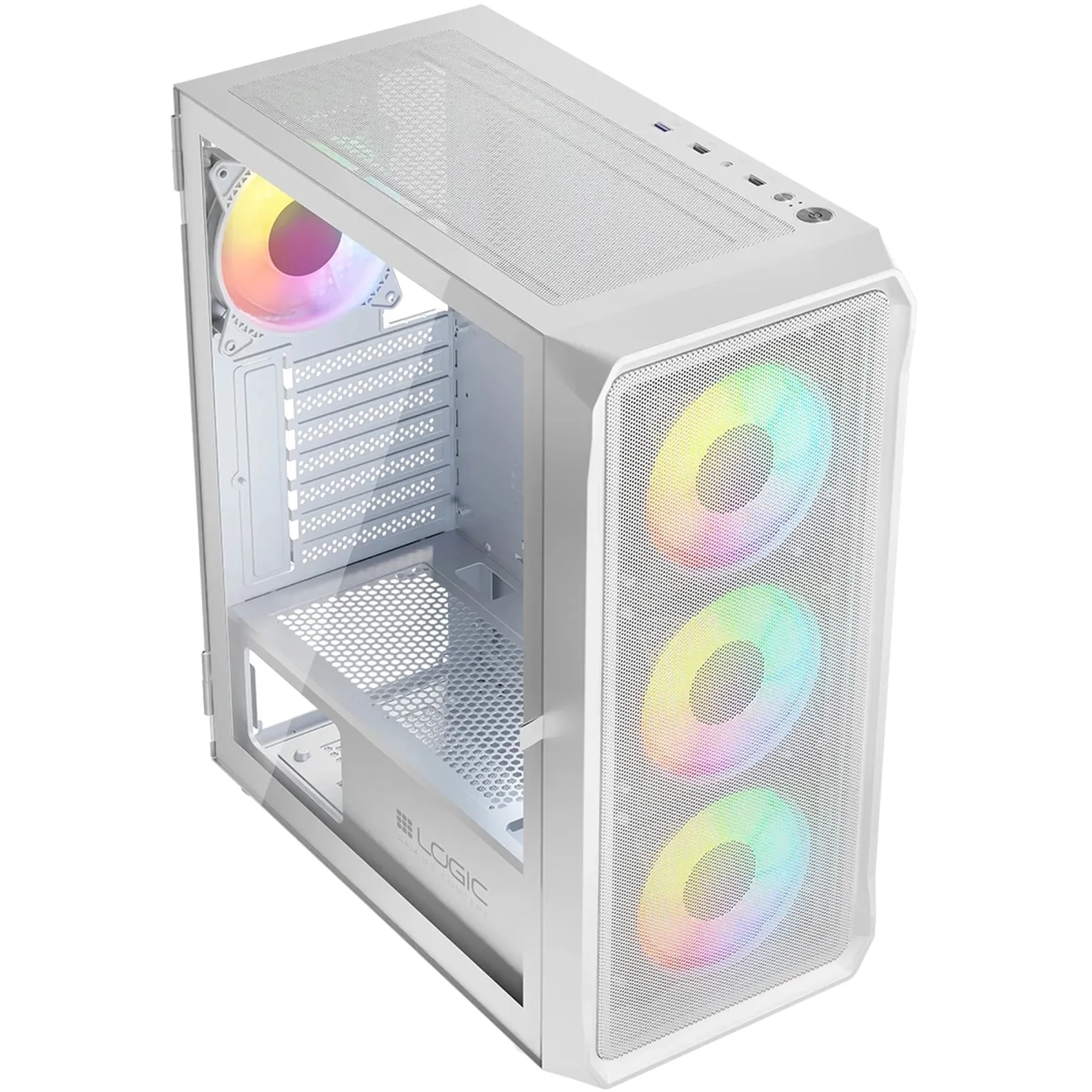 Купить Корпус Logic Concept Portos ARGB Midi White (AT-PORTOS-20-0000000-0002) - фото 10