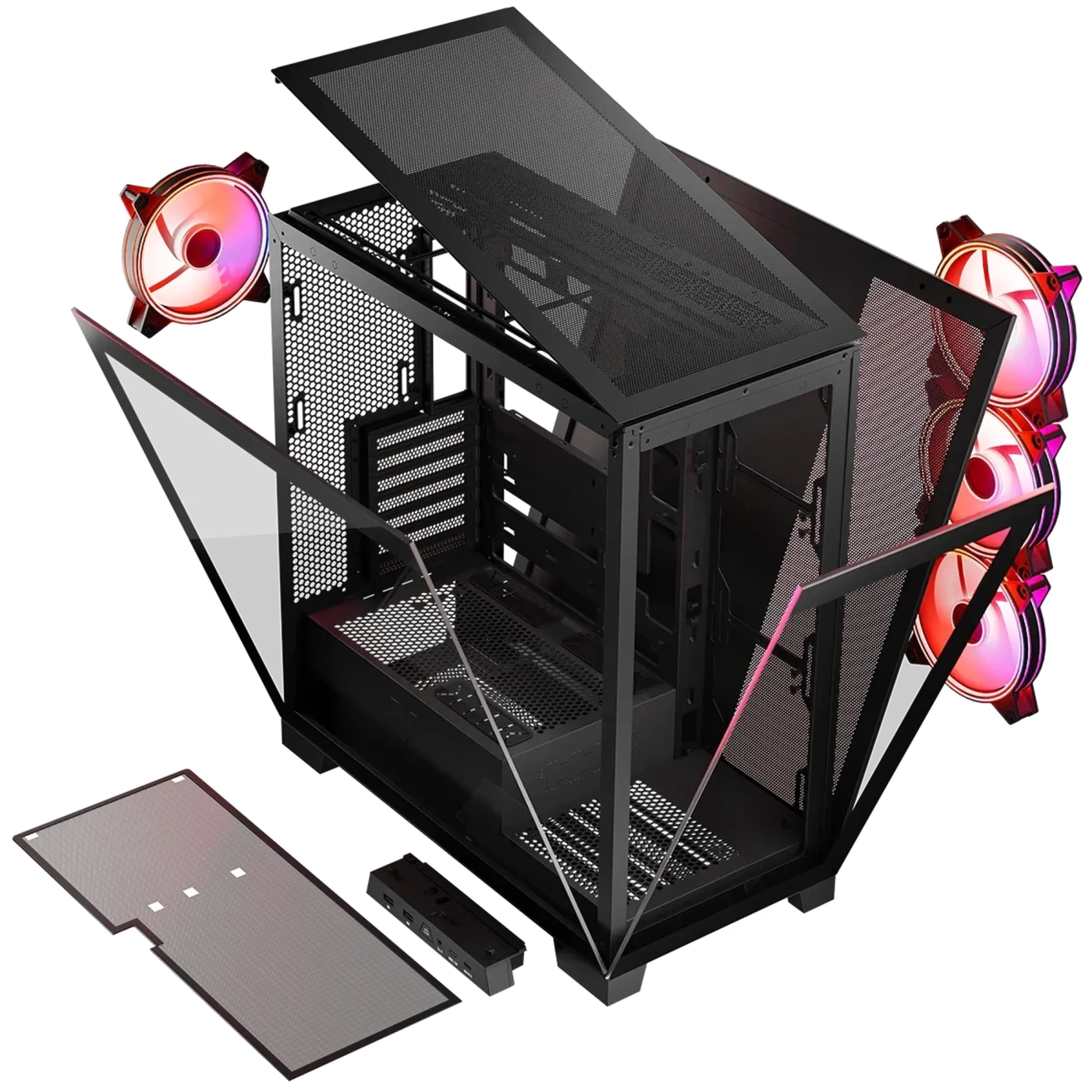 Купить Корпус Modecom Volcano Space Apex ARGB Midi Black (AT-SPACE-PG-10-000000-000) - фото 14