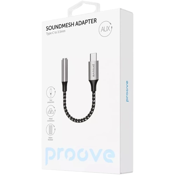 Купить Переходник AUX Proove SoundMesh Type-C to 3.5mm (ACSM00005201) - фото 2