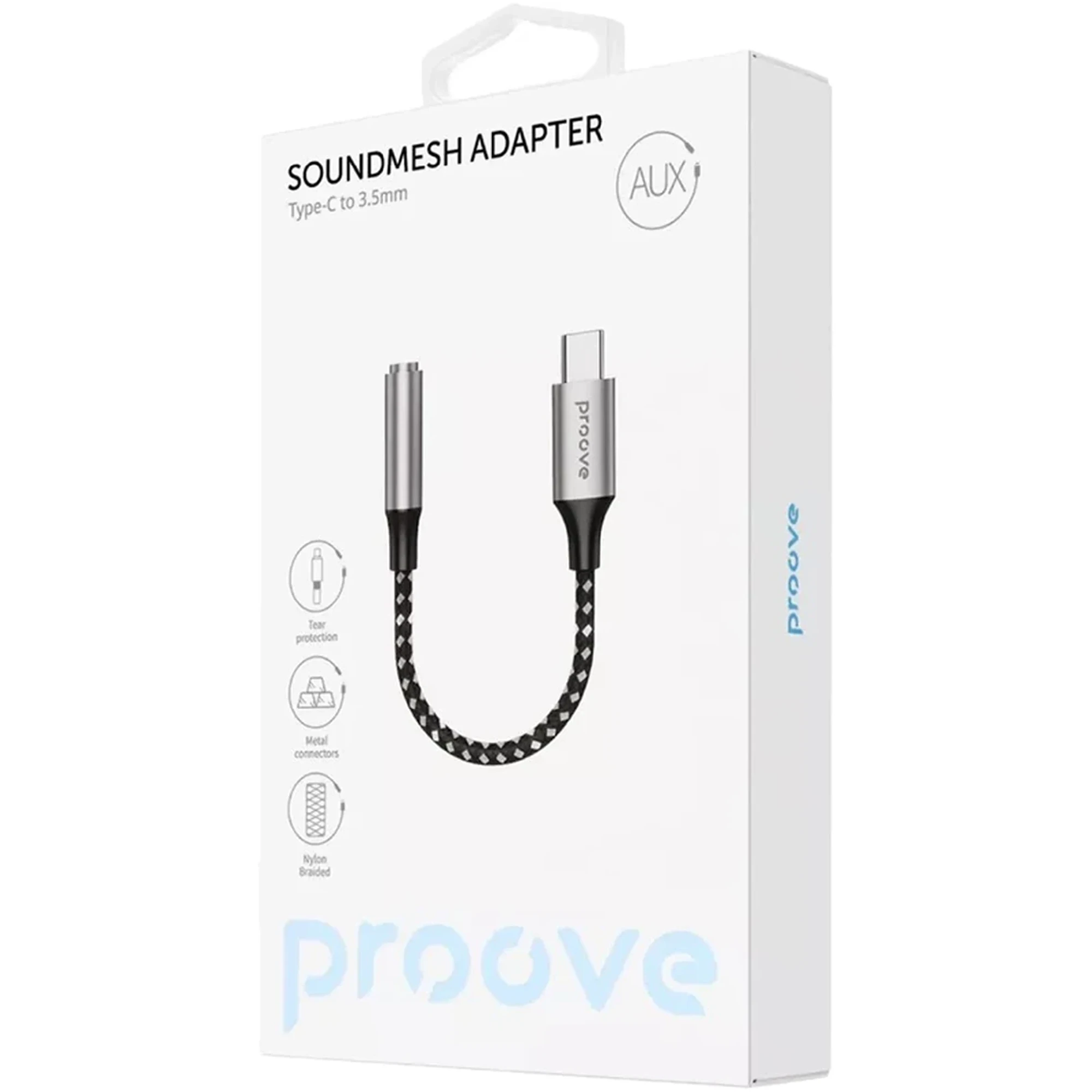 Купить Переходник AUX Proove SoundMesh Type-C to 3.5mm (ACSM00005201) - фото 2