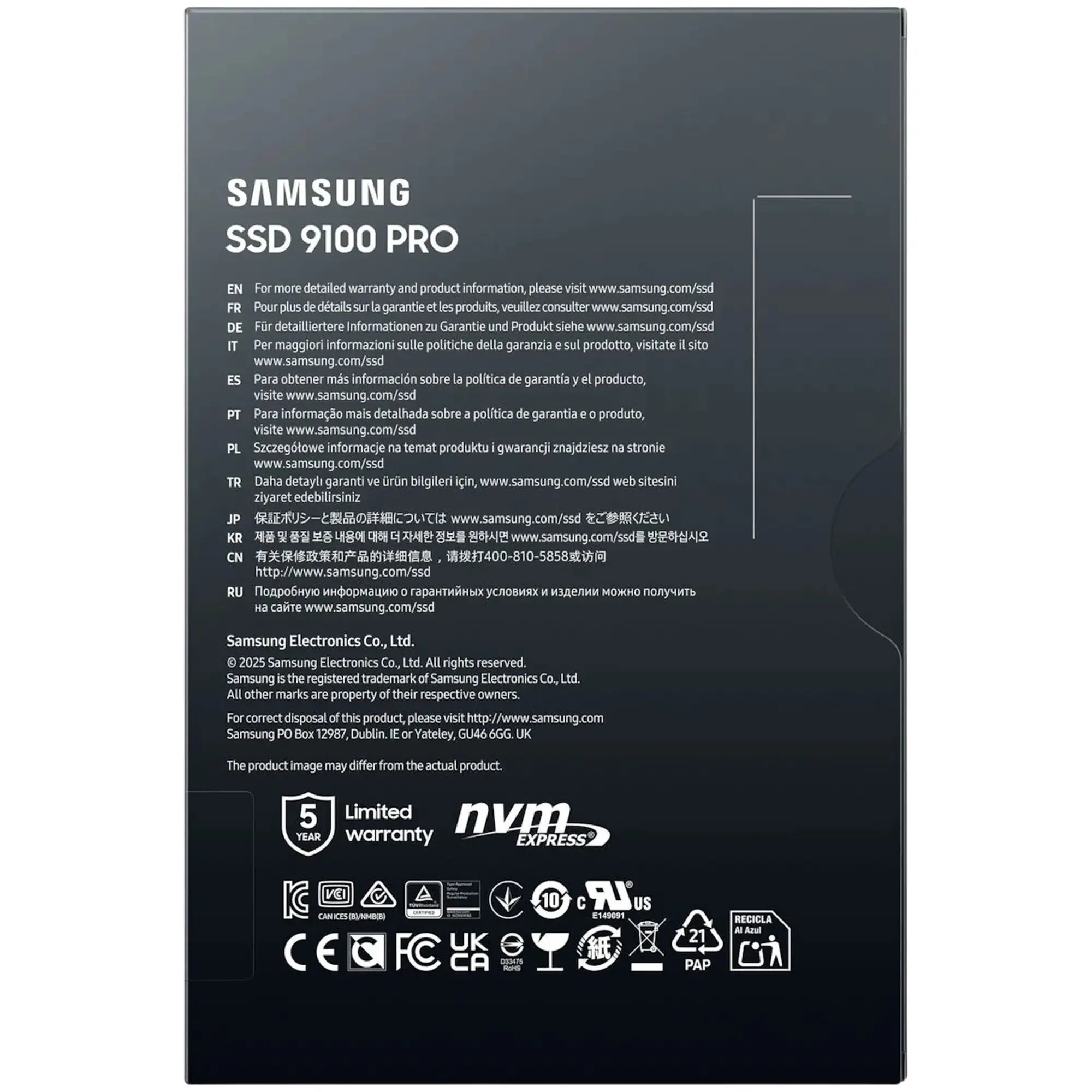 Купить SSD диск Samsung 9100 Pro 1TB M.2 (MZ-VAP1T0BW) - фото 6