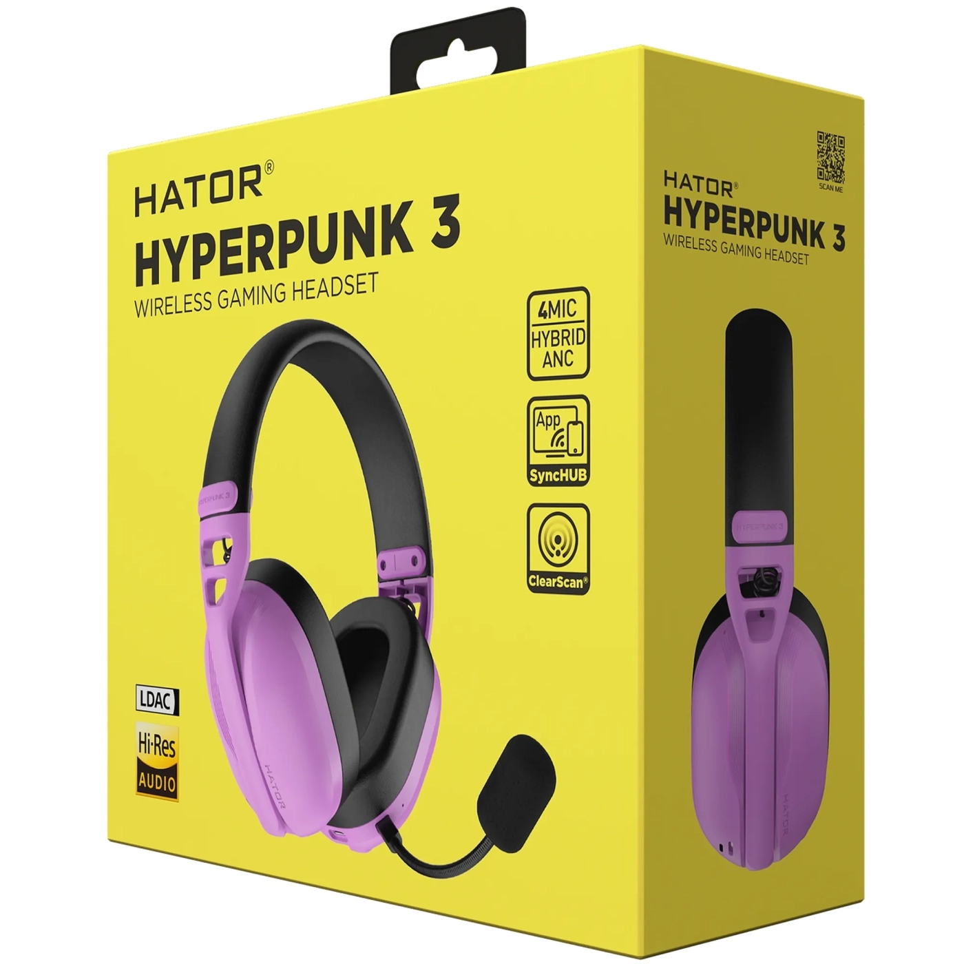 Купить Наушники Hator Hyperpunk 3 Wireless Cyber Violet (ESH19) - фото 6