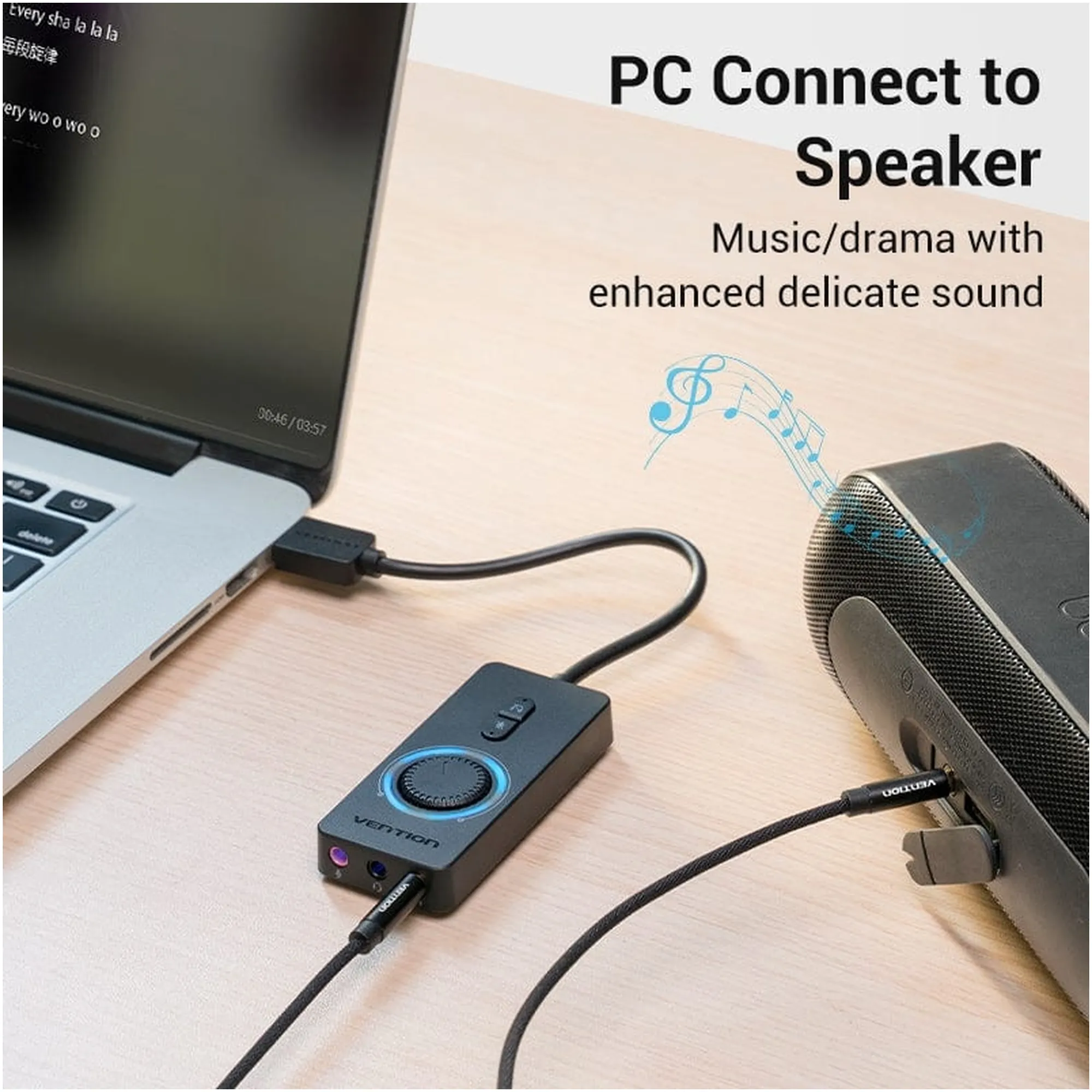 Купить Звуковая карта Vention External Stereo with Volume Control (CDRBB) - фото 11