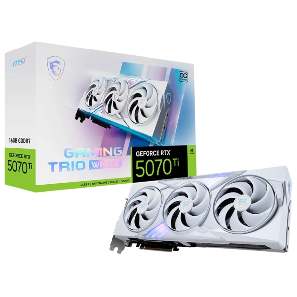 Купить Видеокарта MSI GeForce RTX 5070 Ti 16G Gaming Trio OC White (G507T-16GTCW) - фото 5