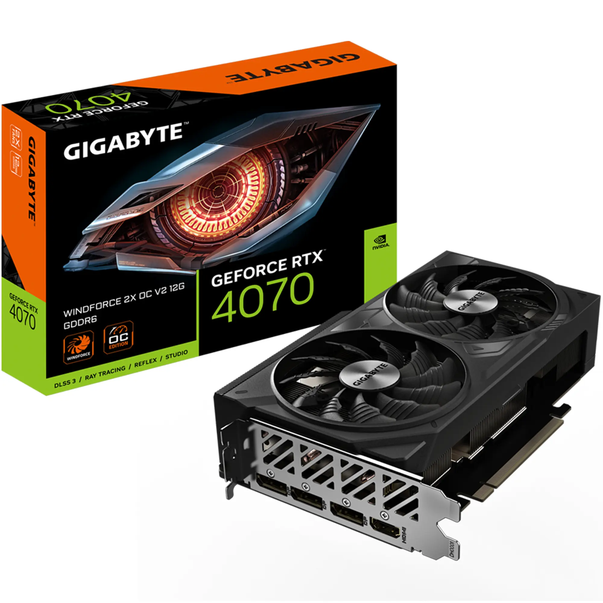 Купити Відеокарта Gigabyte GeForce RTX 4070 WindForce OC v2 12G (GV-N4070WF2OCV2-12GD) - фото 8