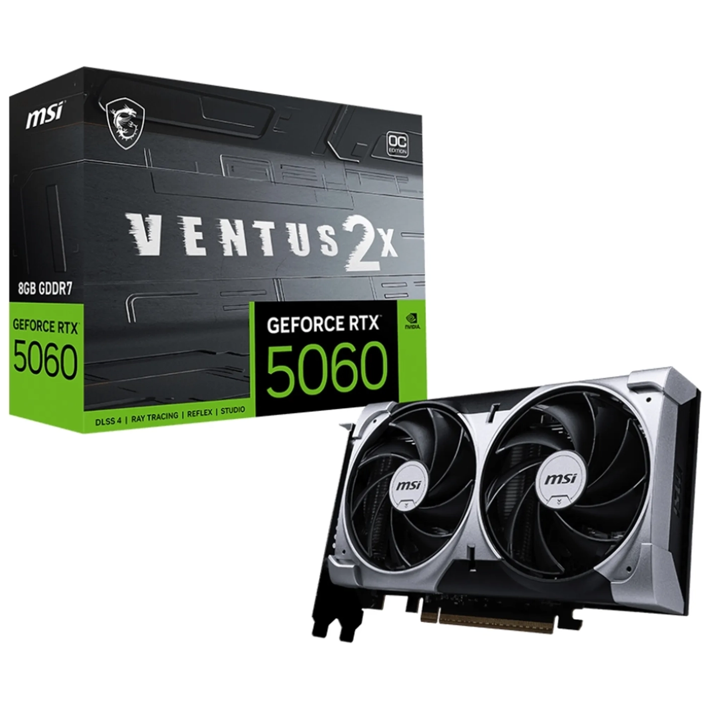 Купить Видеокарта MSI GeForce RTX 5060 8G Ventus 2X OC (G5060-8V2C) - фото 5