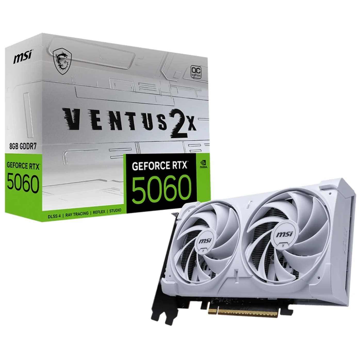 Купити Відеокарта MSI GeForce RTX 5060 8G Ventus 2X OC White (G5060-8V2CW) - фото 5