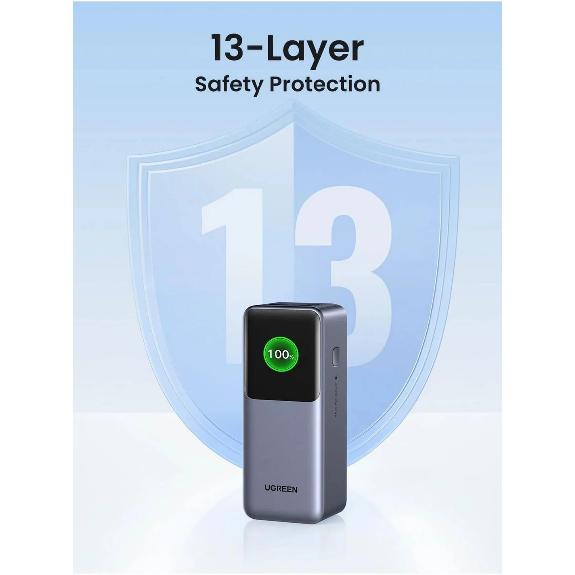 Купити Павербанк УМБ Ugreen PB721 20000mAh 130W Gray (35524B) - фото 8