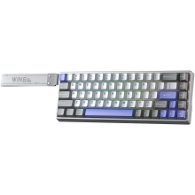 Купити Клавіатура Aula WIN68 HE Max Magnetic Switch Grey (6978080504081) - фото 2